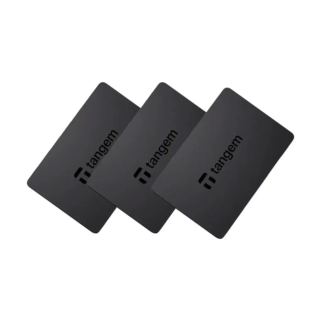 Криптогаманець Tangem Wallet, апаратний мультивалютний холодний криптовалютний NFC-гаманець, набір з 3 карток, підтримка Android/iOS, пластикові картки, сертифікація CC EAL6+, надійне офлайн-зберігання криптовалют і токенів (TG128X3-B) - фото 2