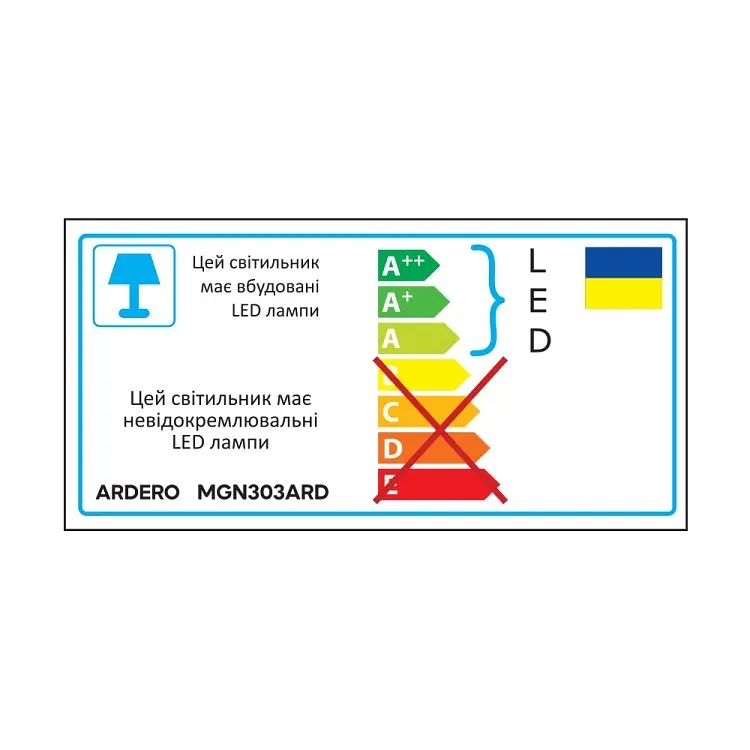 Светодиодный магнитный трековый светильник Ardero MGN303ARD 20W 4000К черный (80148) - фото 5