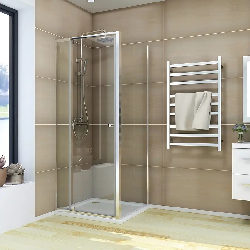 Душова кабіна без піддону Koer SR SC05-90x90x195-TR-01 прозоре скло Easy Clean 6 мм, хром KR5363, Універсальна, прозорий, хром - фото 6