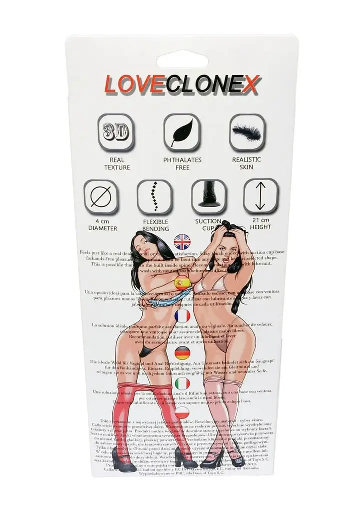Фалоімітатор B - Series Real Posejdon-Loveclonex 7,5", 21 см (тілесний) - фото 11