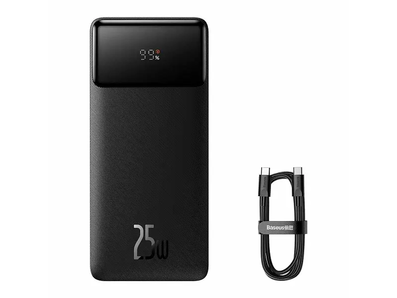 Зовнішній акумулятор (Power Bank) BASEUS Bipow 20000mAh 25W Black (PPBD020301) - фото 5