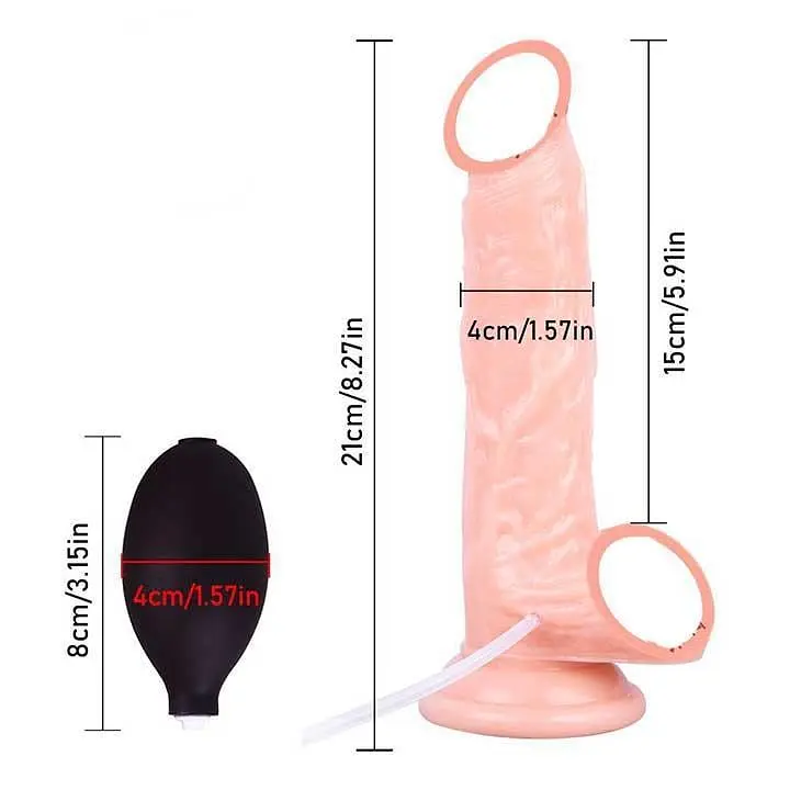Реалістичний фалоімітатор 'Squirt Extreme Dildo' з сім'явипорскуванням 21 см Тілесний K000295 - фото 3
