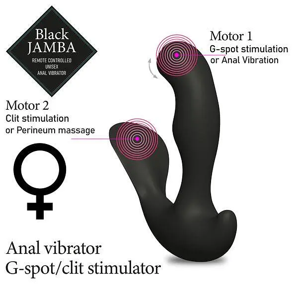 Анальний вібратор FeelzToys Jamba 12.3 см (чорний) - фото 3