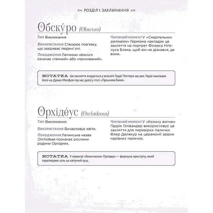 Книга Mal'opus The Harry Potter Spellbook Книга заклинань світу Гаррі Поттера українською M UU HP S - фото 3