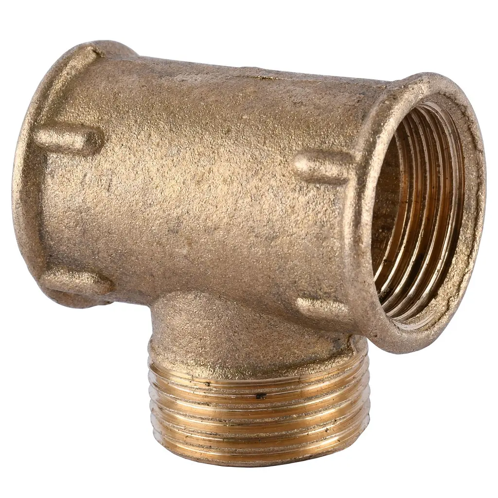 Трійник латунний 3/4″ВР х 3/4″ЗР х 3/4″ВР ливарний 663Б 000011542 - фото 3