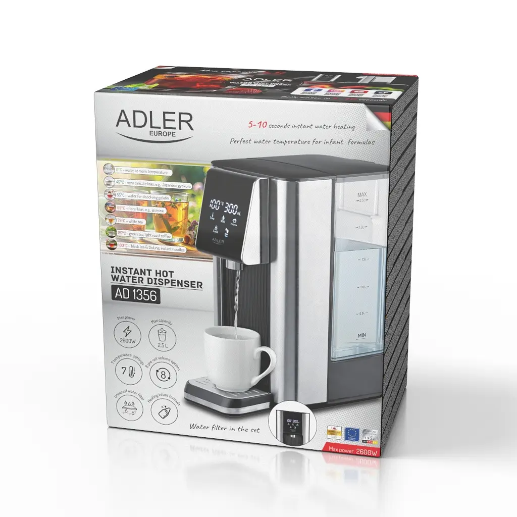 Диспенсер для гарячої води Adler AD 1356 - фото 10