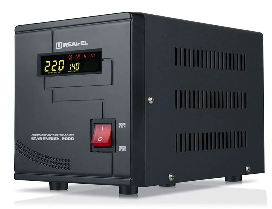 Стабілізатор REAL-EL Stab Energy-2000 Black (EL122400013) - фото 2