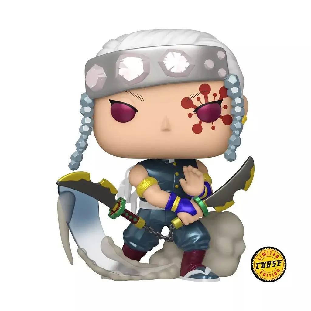 Фігурка Funko Pop Chase Клинок, що розсікає демонів Тенген Удзуі Demon Slayer Tengen Uzui 10 см FP C DS TU 1533 - фото 2