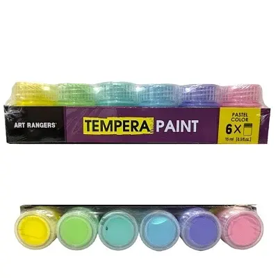 Фарби темперні, 6 кольорів по 15 мл Pastel PT11C.06015.A Art Ranger