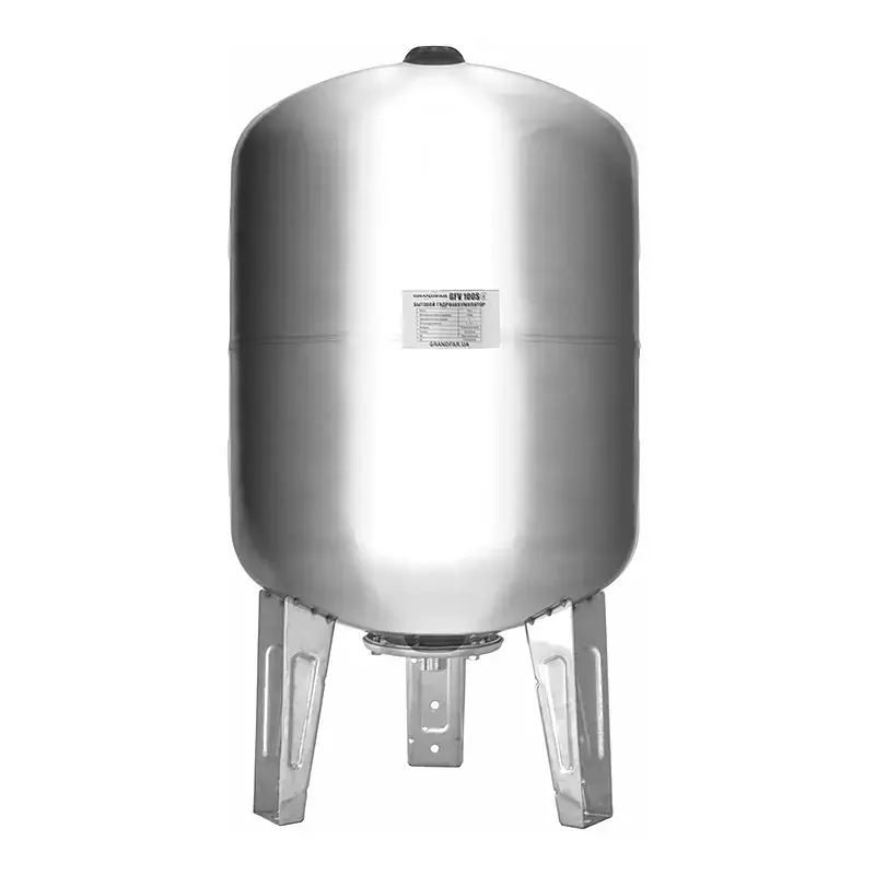 Гідроакумулятор для насосних станцій Grandfar GFV100S вертикальний 100л (корпус - нержавіюча сталь) GF1397