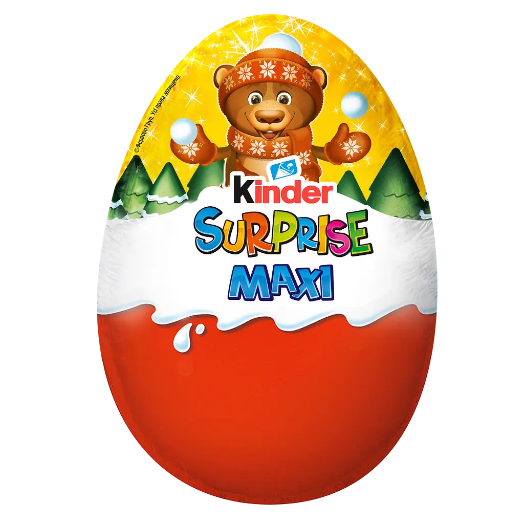 Яйце Kinder Maxi Surprise Новорічне 100 г - фото 5