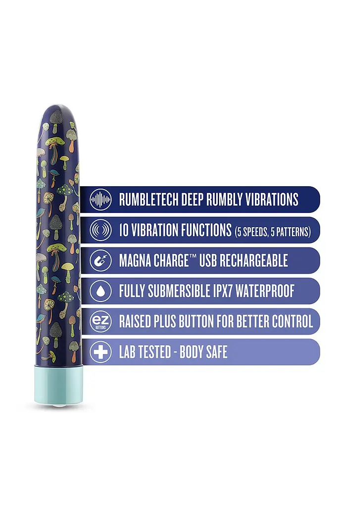 Вибратор Blush Limited Addiction Dreamscape 17.8 см синий - фото 6