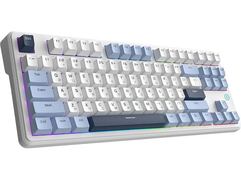 Клавіатура Ajazz AK870 V2 Flying Fish White (AK870-V2-FF-BWB) - фото 3