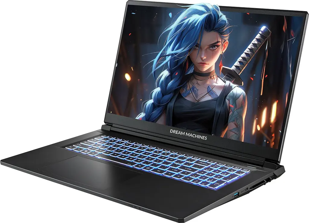 Dream Machines Ноутбук Dream Machines RG5050-17 17.3FHD IPS, Intel i9-14900HX, 16GB, F1TB, NVD5050-8, DOS, чорний - фото 3