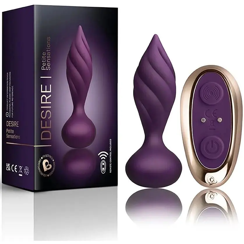 Анальна вібропробка Rocks Off Petite Sensations - Desire Purple - фото 3