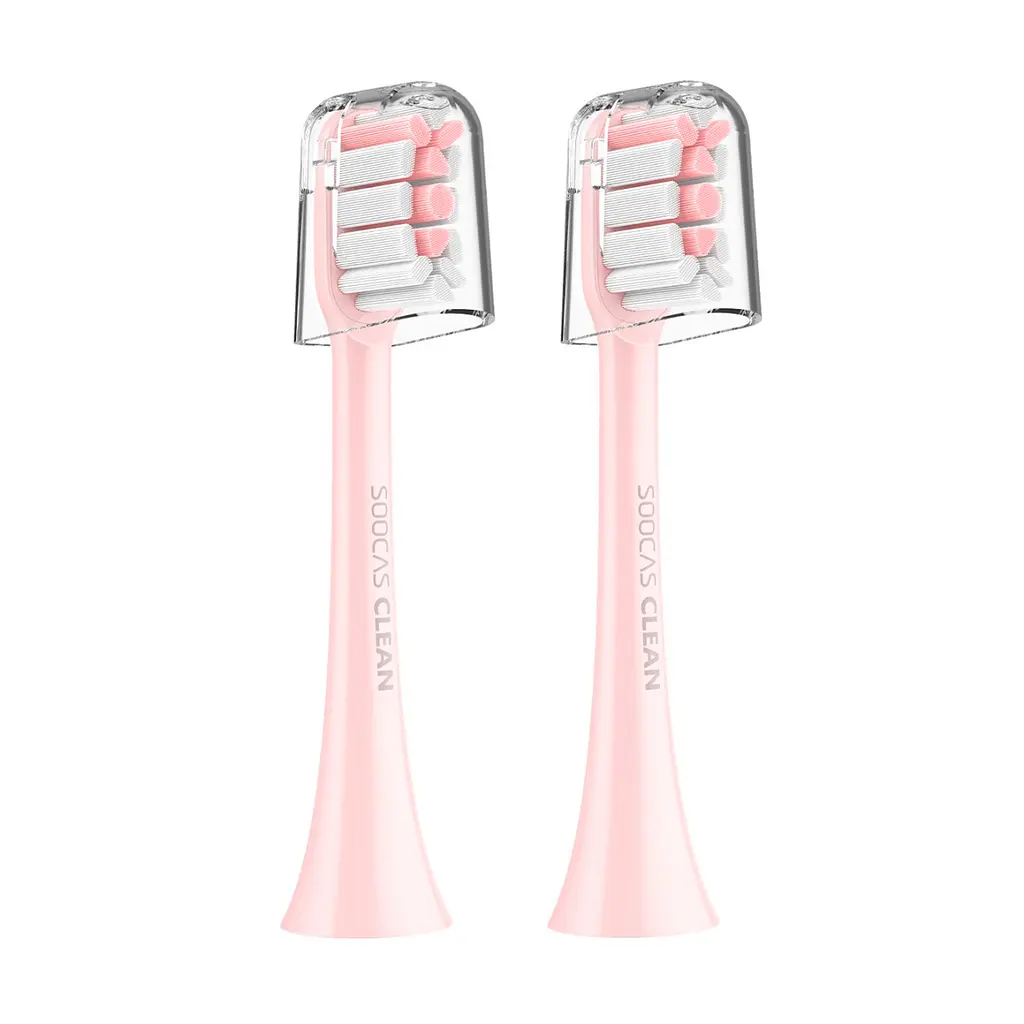 Насадка для зубної електрощітки Xiaomi Soocas Сlean X1/X3/X5 Pink (2 шт.) - фото 2