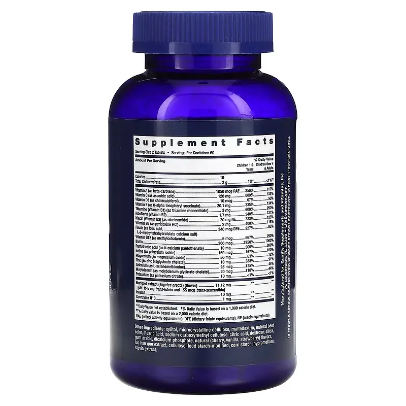 Мультивитамины для детей Children's Formula 120 сосательных таблеток Life Extension vit0005324 - фото 2