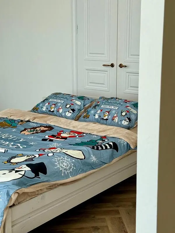 Постільна білизна двоспальне Dushka Home Сатин Плюш 21360 180х215 см - фото 6