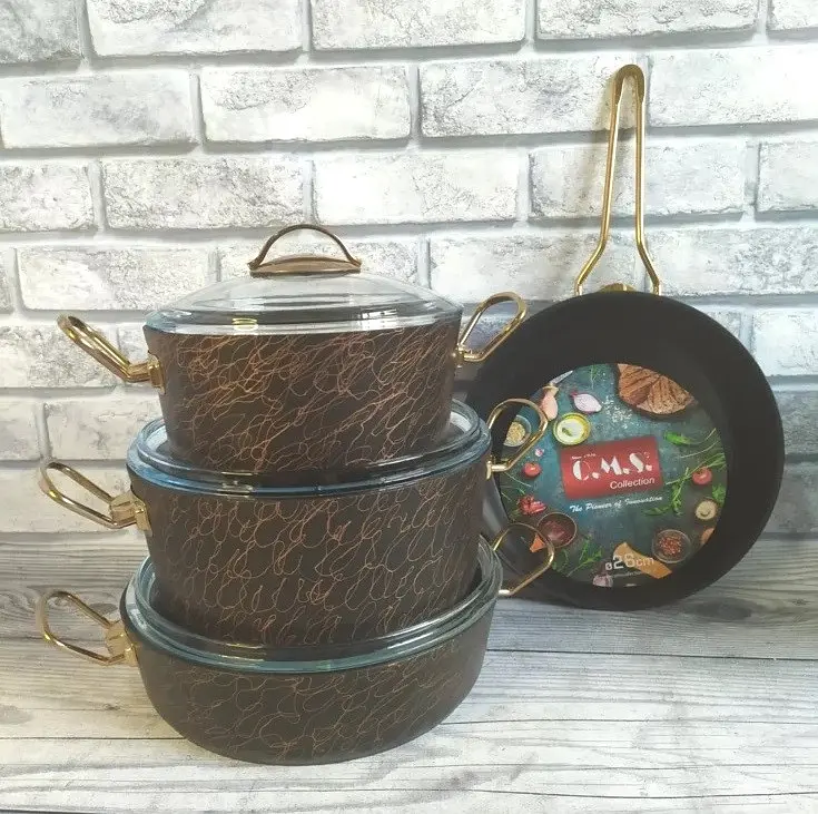Набір посуду O.M.S. Collection 3036 Bronze 7 предметів
