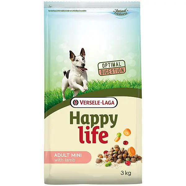 Сухий преміум корм Happy Life Adult Mini with Lamb Хеппі Лайф Міні Ягня для собак міні та малих порід 3 кг (310410)