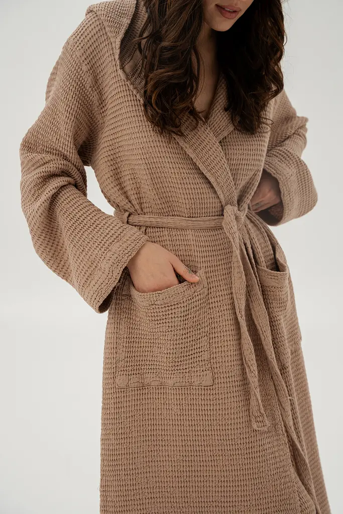 Халат Lotus Home - Rius kahve кофе S/M - фото 4