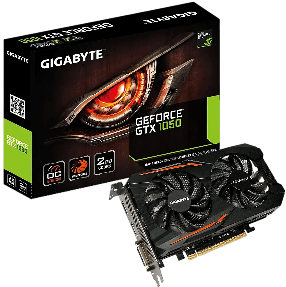Відеокарта GeForce GTX 1050 2GB Gigabyte OC (GV-N1050OC-2GD) Б/В - фото 4