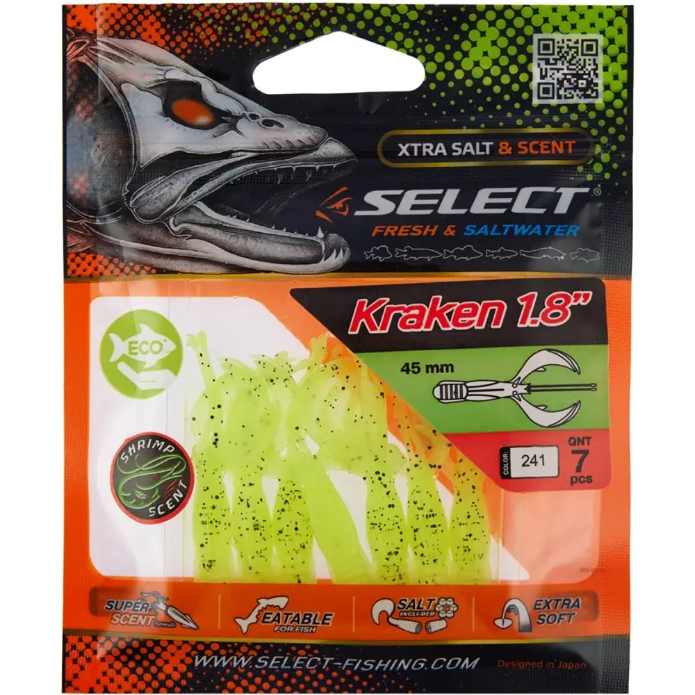 Силикон Select Kraken 1.8" #241 (7 шт/уп) - фото 2