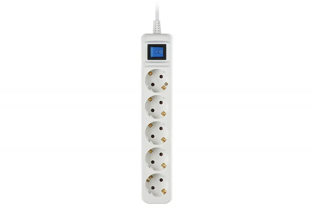 Фільтр мережі 2E-U05ESM3W 5XSchuko з вимикачем 3G 1.0 мм 3 м білий - фото 5