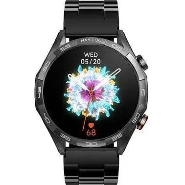 Смарт-годинник Haylou Solar 5 LS20 Black (Silicone + Stainless steel strap) - фото 6
