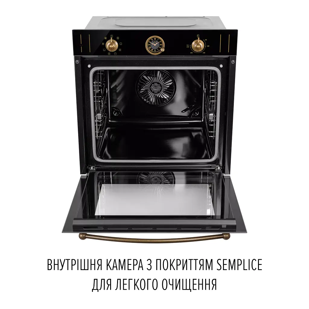 Духова шафа електрична Perfelli Vintage 6A8N Nero - фото 11