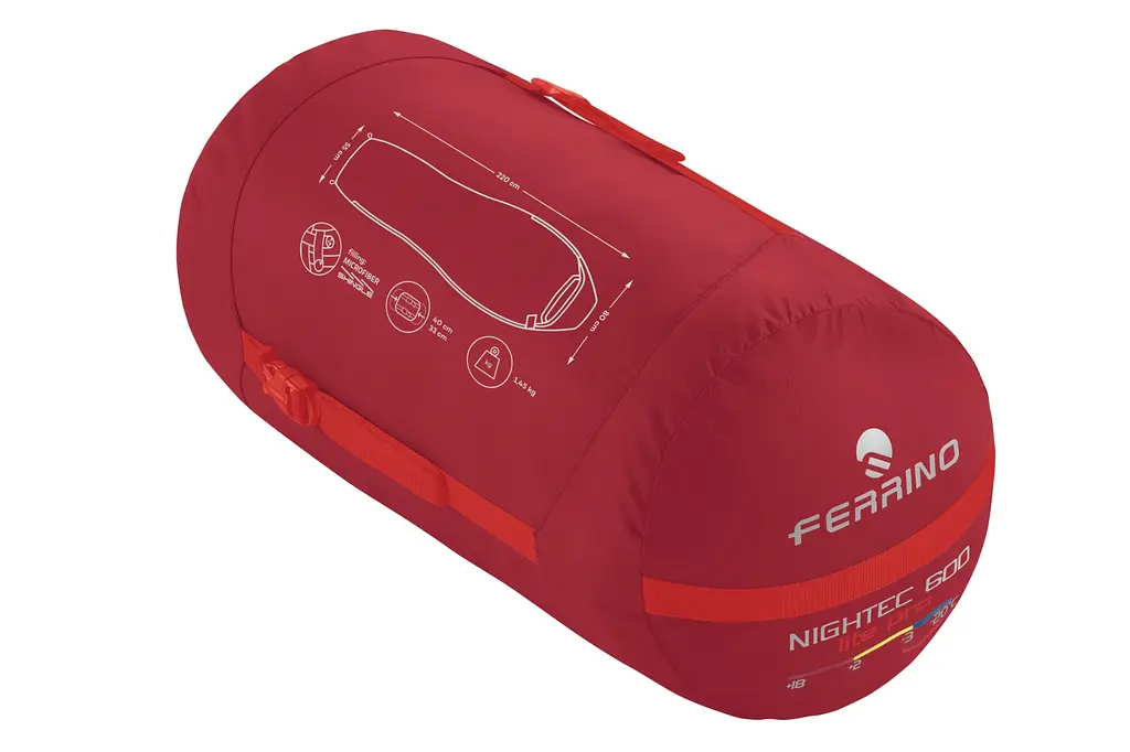 Спальний мішок Ferrino Nightec Lite Pro 600M -3°C Red (86708NRR) - фото 6