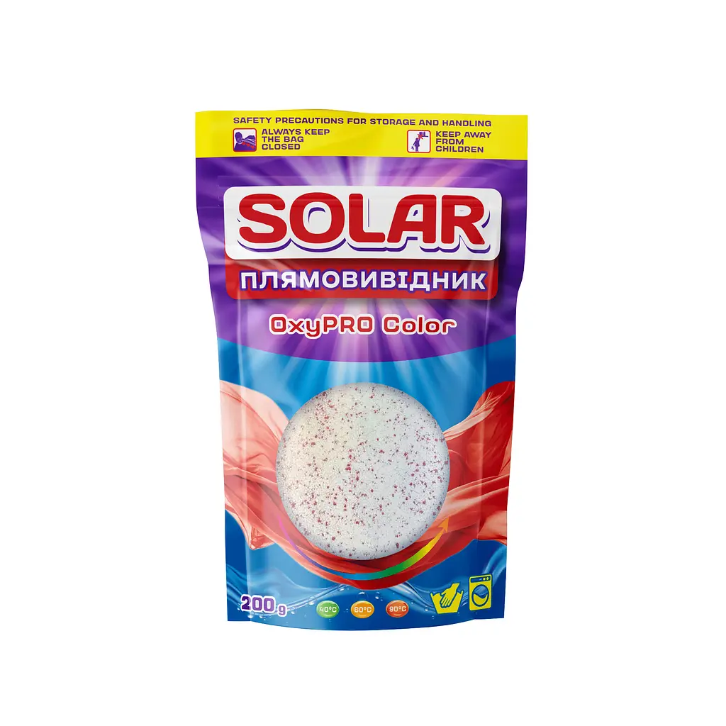 Плямовивідник Solar OxyPRO Color 200 г