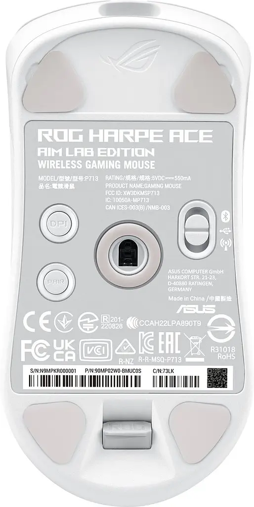 Миша бездротова Asus ROG Harpe Ace Aim Lab Edition Білий (90MP02W0-BMUA10) - фото 8