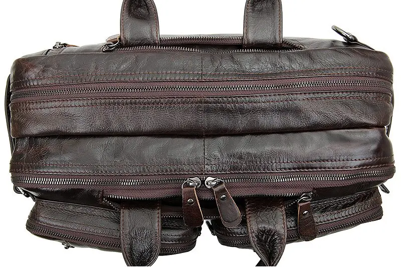 Сумка кожаная мужская Vintage 38х27х15 см sum0012448 - фото 7