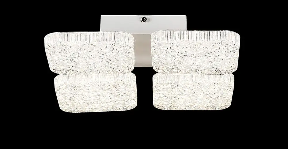 Люстра стельова LED Splendid Ray L3181/4, 96W, білий, з пультом, сучасний стиль - фото 4