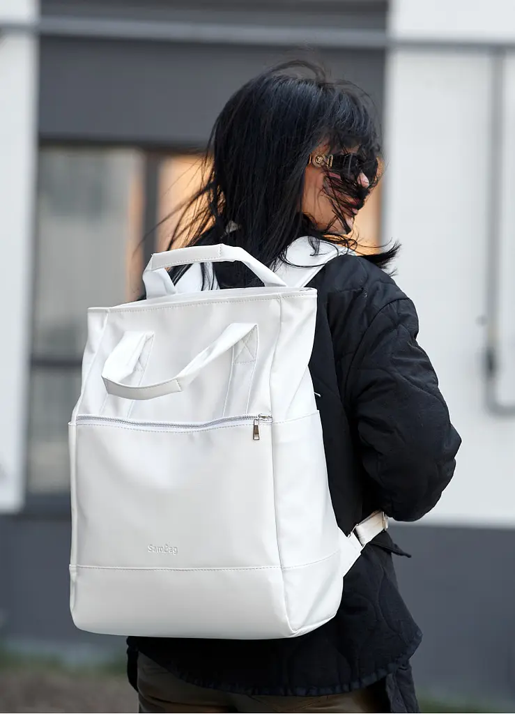 Сумка Sambag Shoper RCH біла 43 х 31 х 15 см (93591008) - фото 4