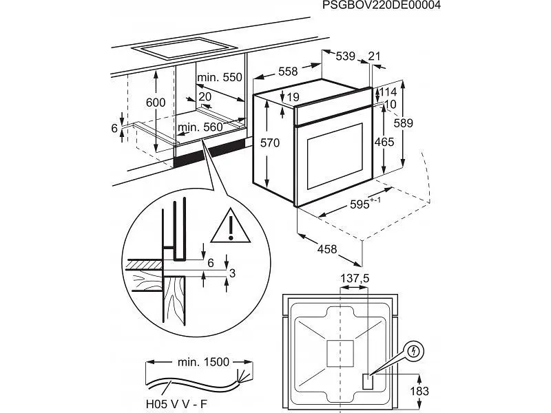Духова шафа Electrolux EOF5C50BV - фото 3