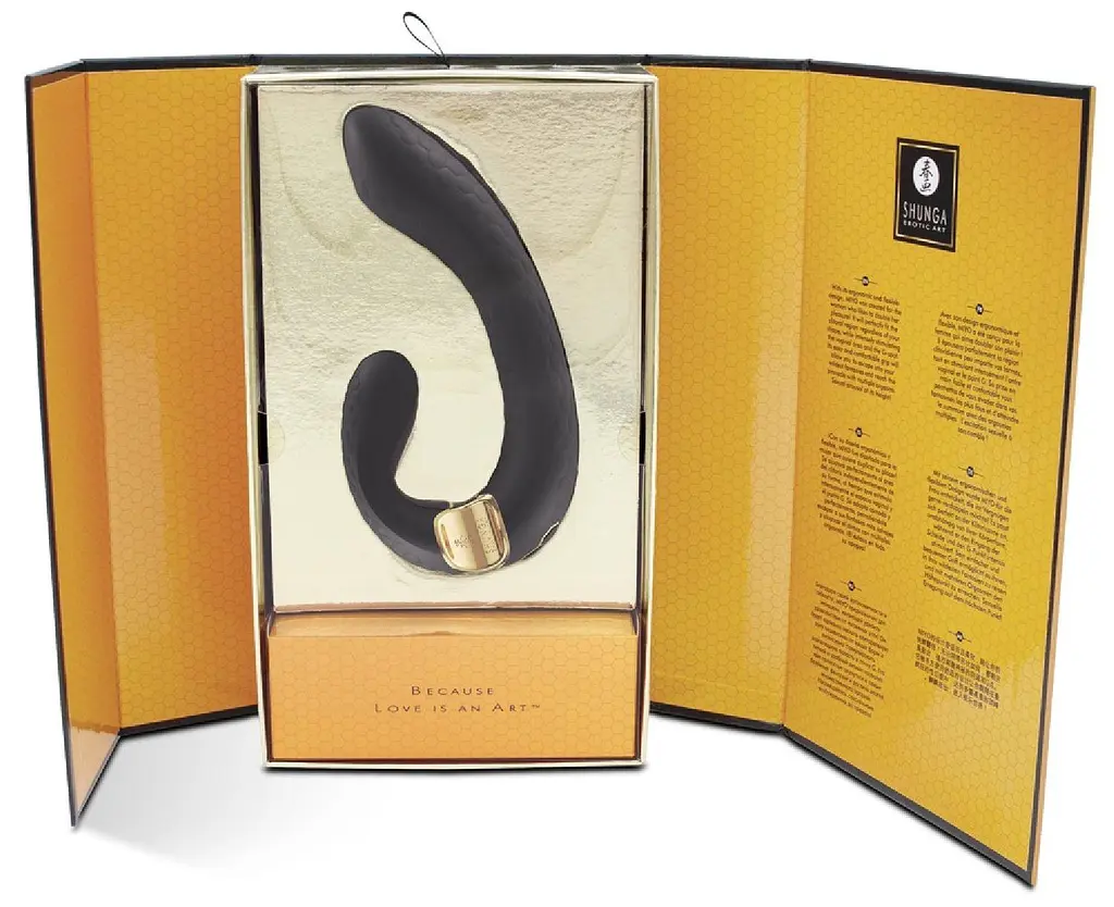 Вібратор Shunga Miyo Intimate 18.5 см чорний - фото 6