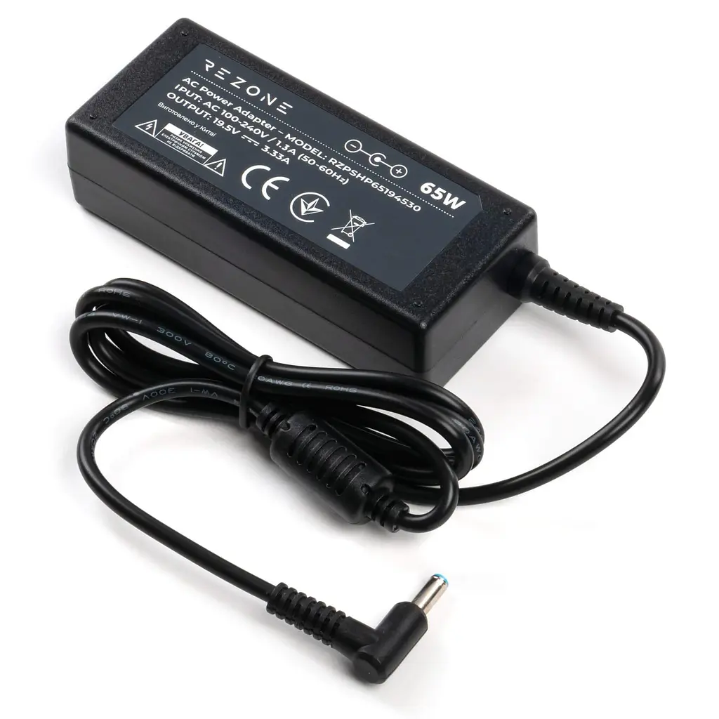 Блок живлення для ноутбука Rezone HP 65W 19.5V 3.33А 4.5*3.0 (RZPSHP65194530) - фото 3