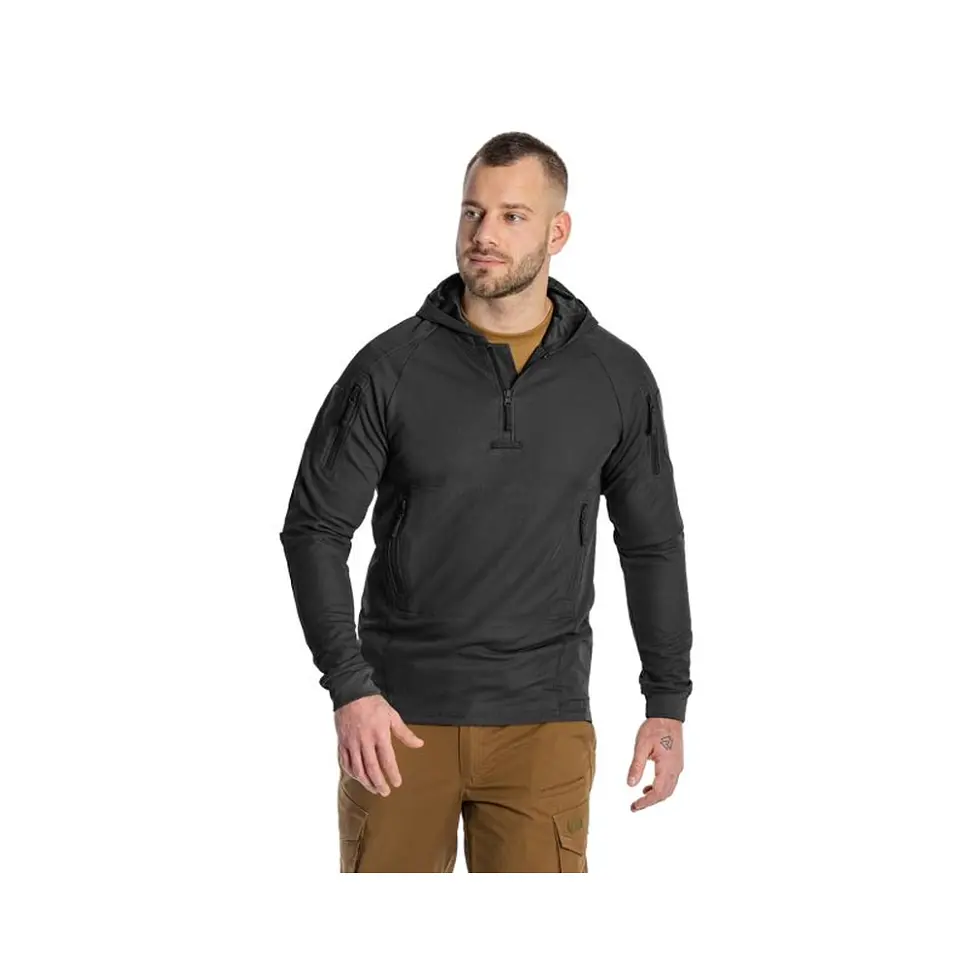 Кофта тактична Helikon-Tex RANGE HOODIE - TopCool, чорний, розмір S - фото 7