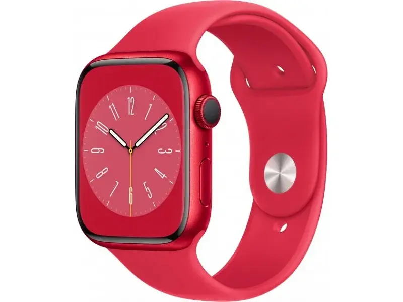 Смарт-годинник Apple Watch Series 8 GPS + Cellular 45mm PRODUCT RED Alu. Case w. PRODUCT RED S. Band M/L (MNVU3)