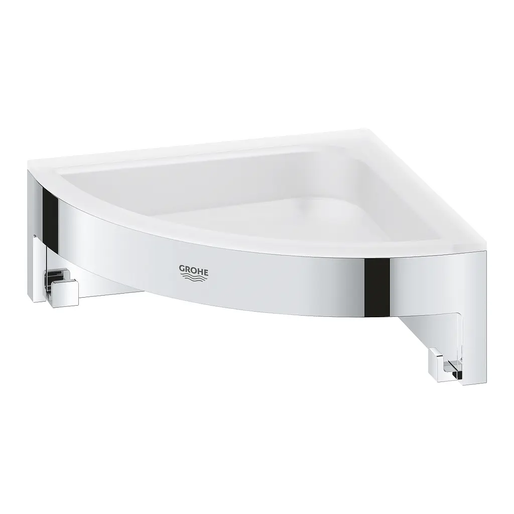 Полиця для душу Grohe QuickFix Start Cube кутова з тримачем 41106000, Хром - фото 2