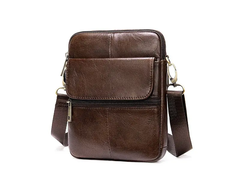 Чоловіча шкіряна сумка Vintage 19х15х2,5 см sum0012813 - фото 3