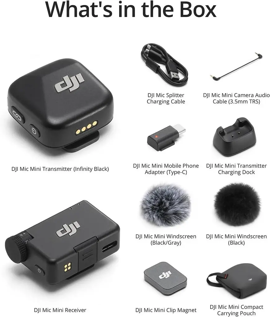 Петличний мікрофон DJI Mic Mini 1RX 1TX - фото 4