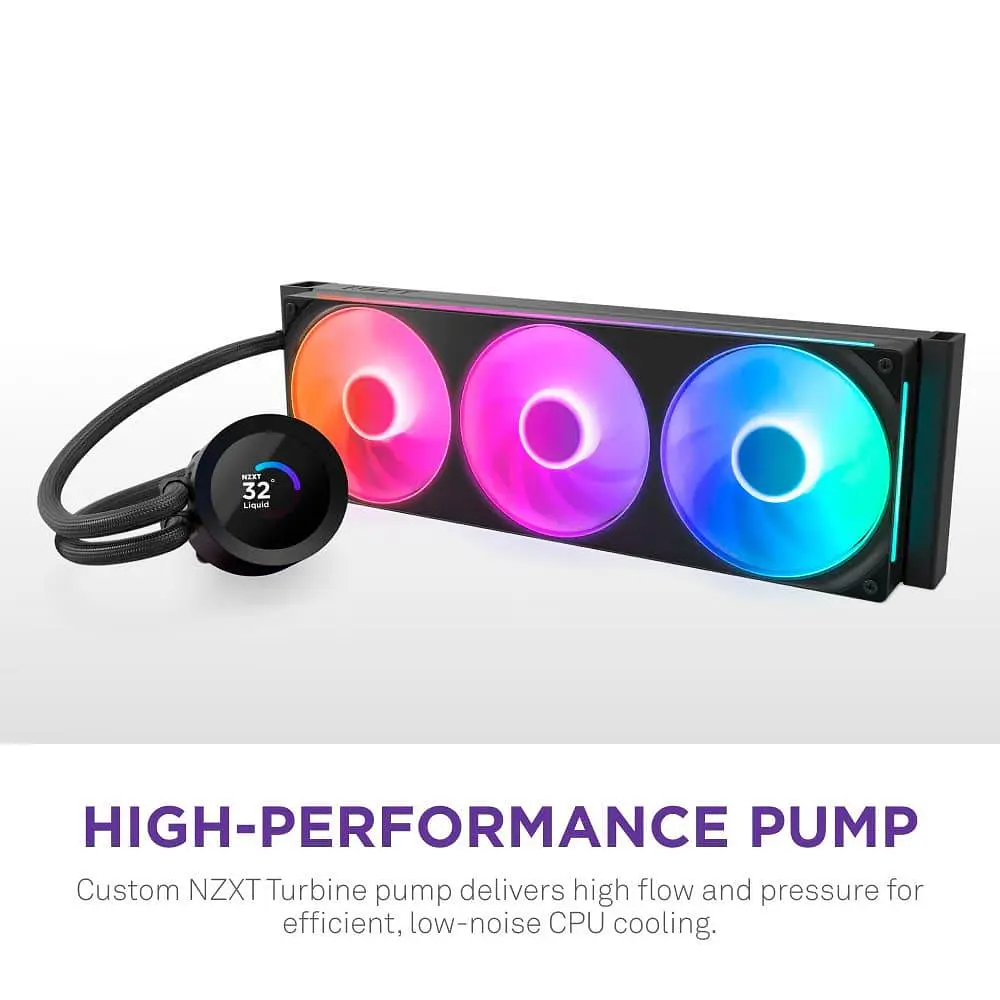 СВО NZXT Kraken Plus RGB V2 360mm Black (RL-KR360-B2) - фото 9