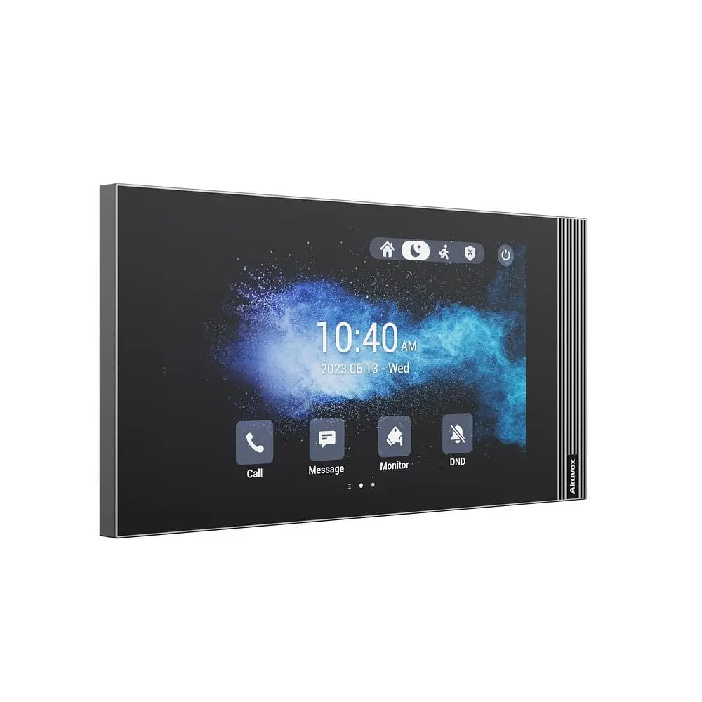 Відеодомофон 8” WiFi Akuvox S563W Black SIP Android з Bluetooth (00-00002332) - фото 2