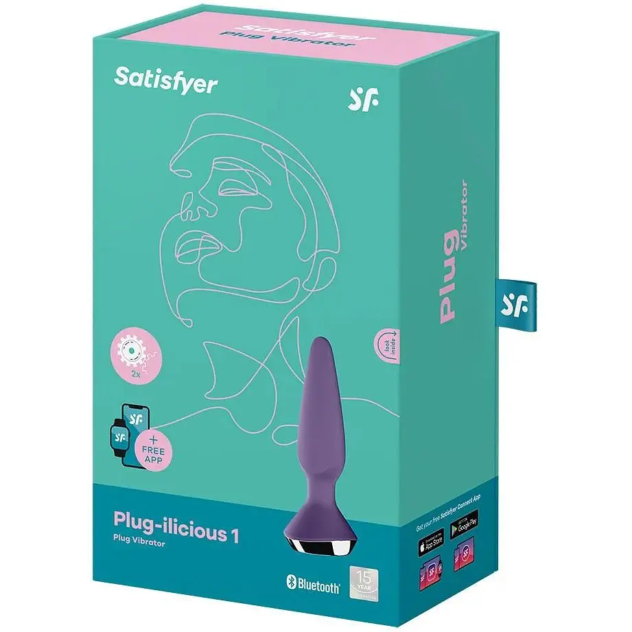 Анальная смарт-вибропробка Satisfyer Plug-ilicious 1 Purple - фото 6