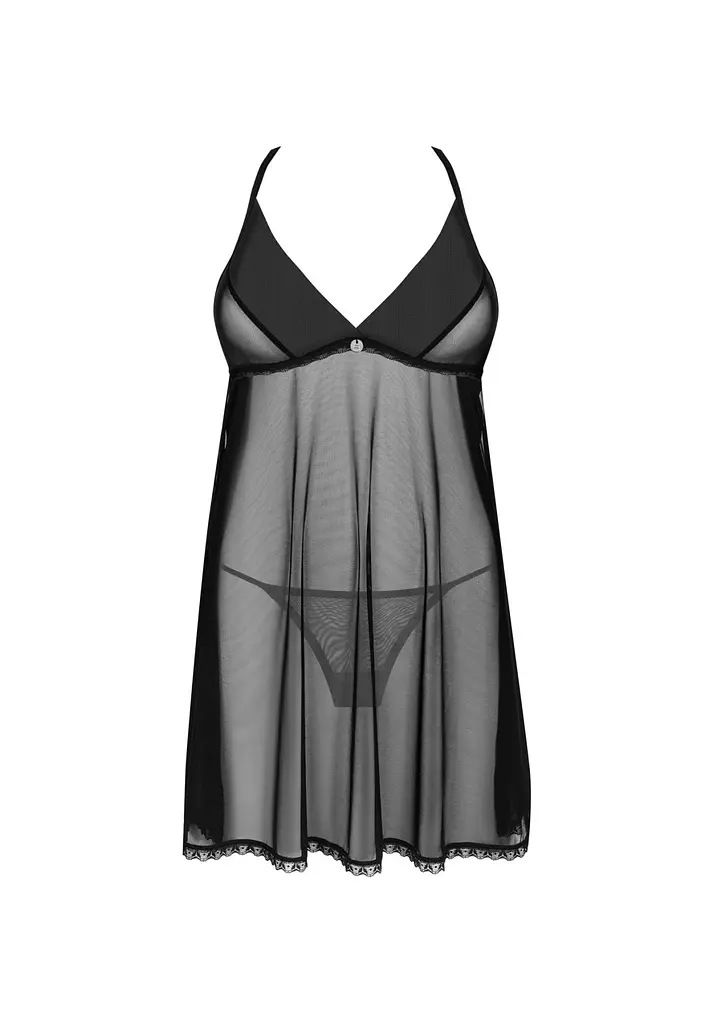 Комплект білизни Obsessive Latinesa XL/2XL чорний - фото 5