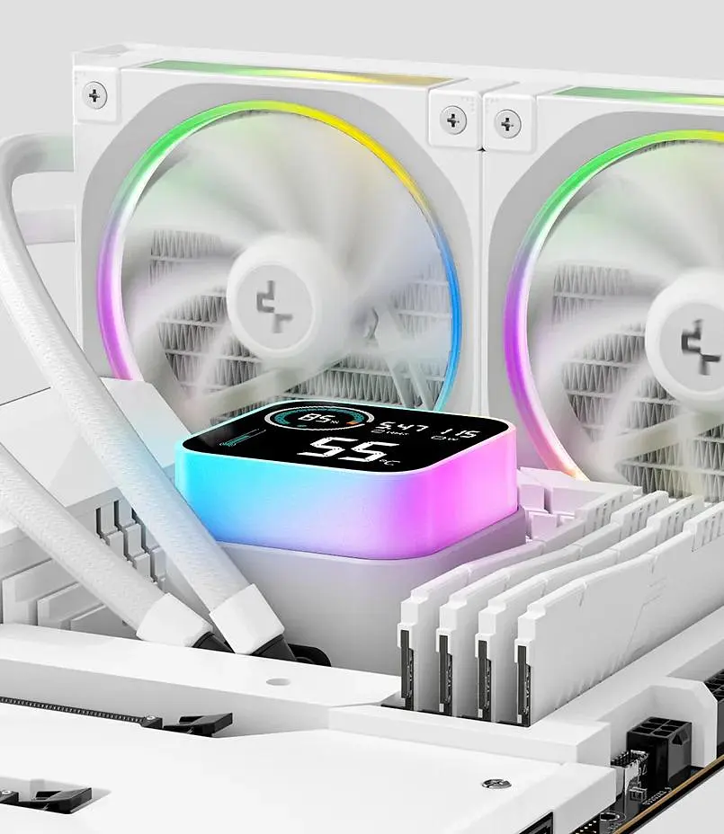 СВО Deepcool LQ360 Ultra ARGB WH (R-LQ360-WHASMC-G-1) - фото 12