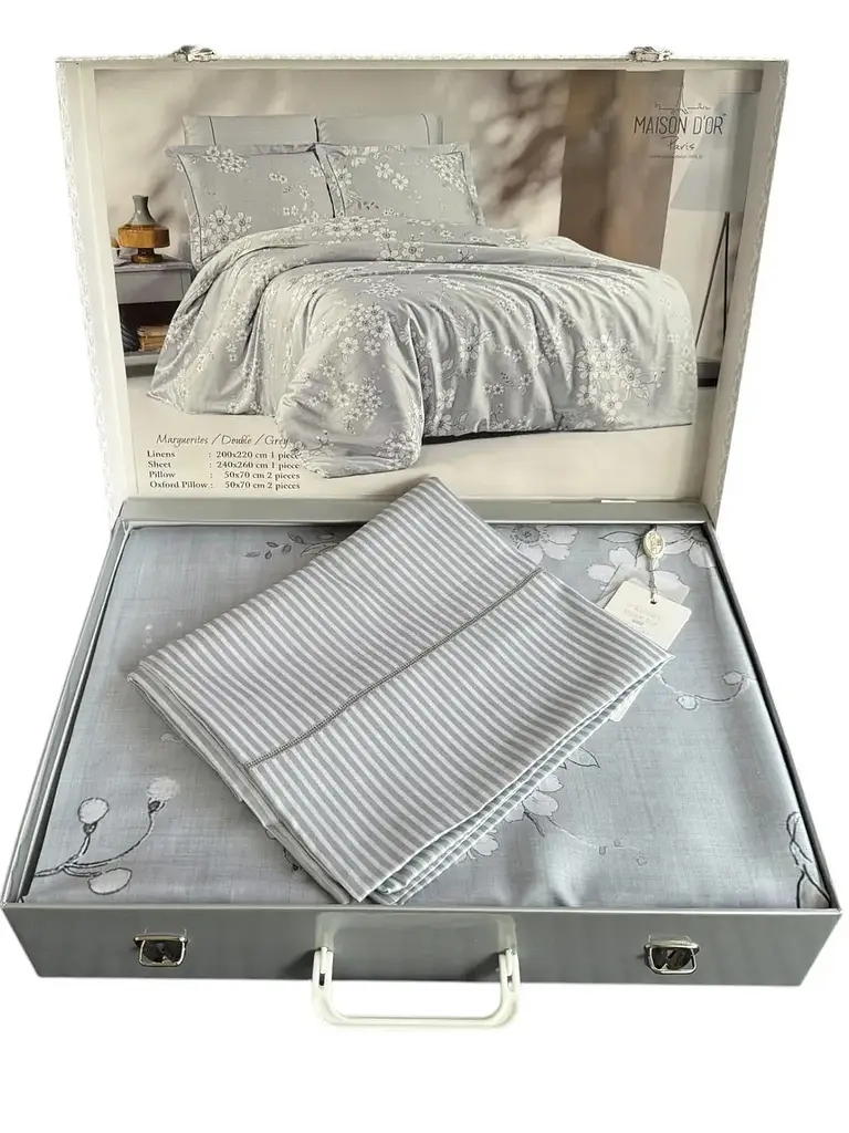 Постільна білизна Marguerites Grey Тенсел Maison D'or pbe0052192 - фото 3
